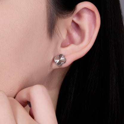 The Radiant Clover Stud Earrings