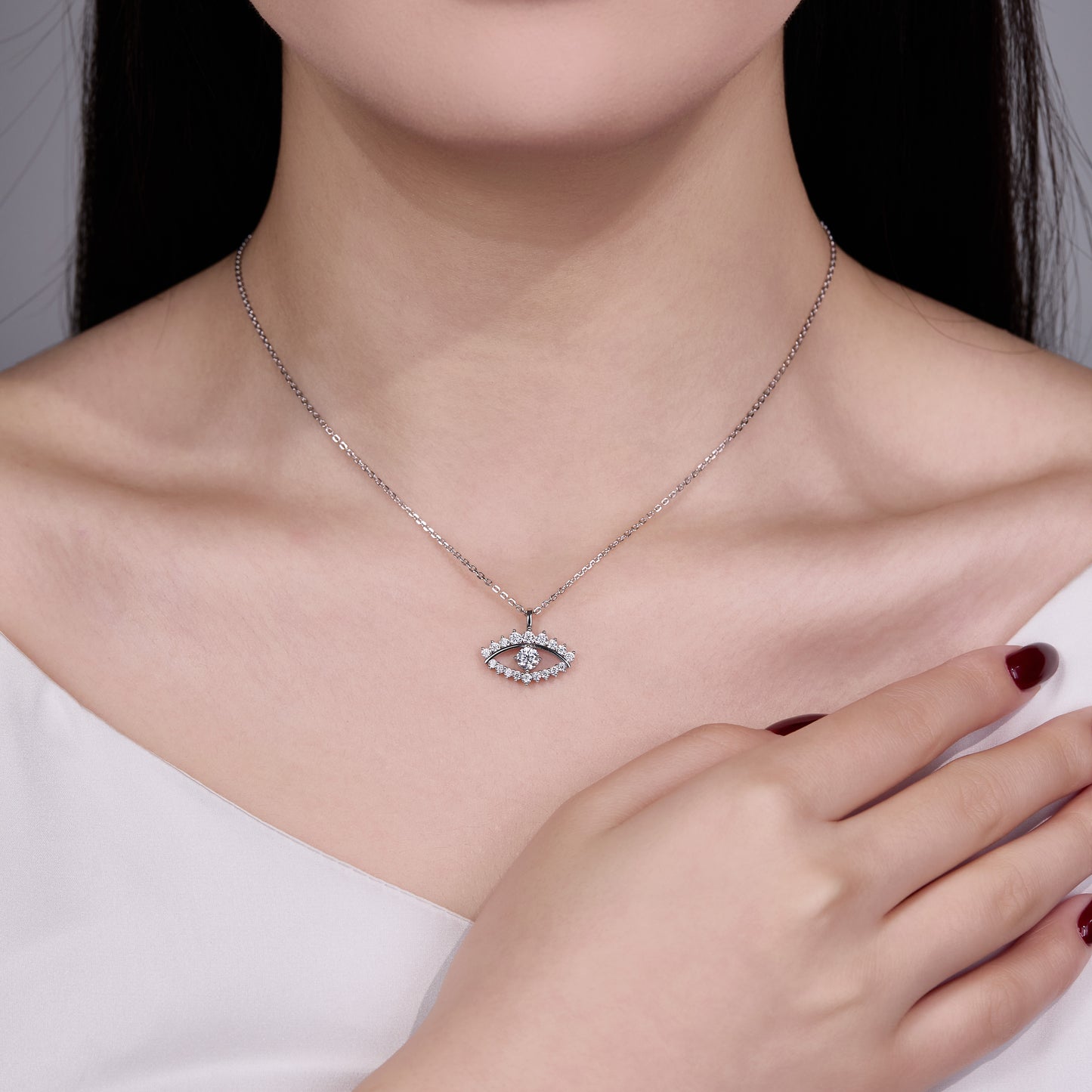 The Evil Eye Moissanite Necklace