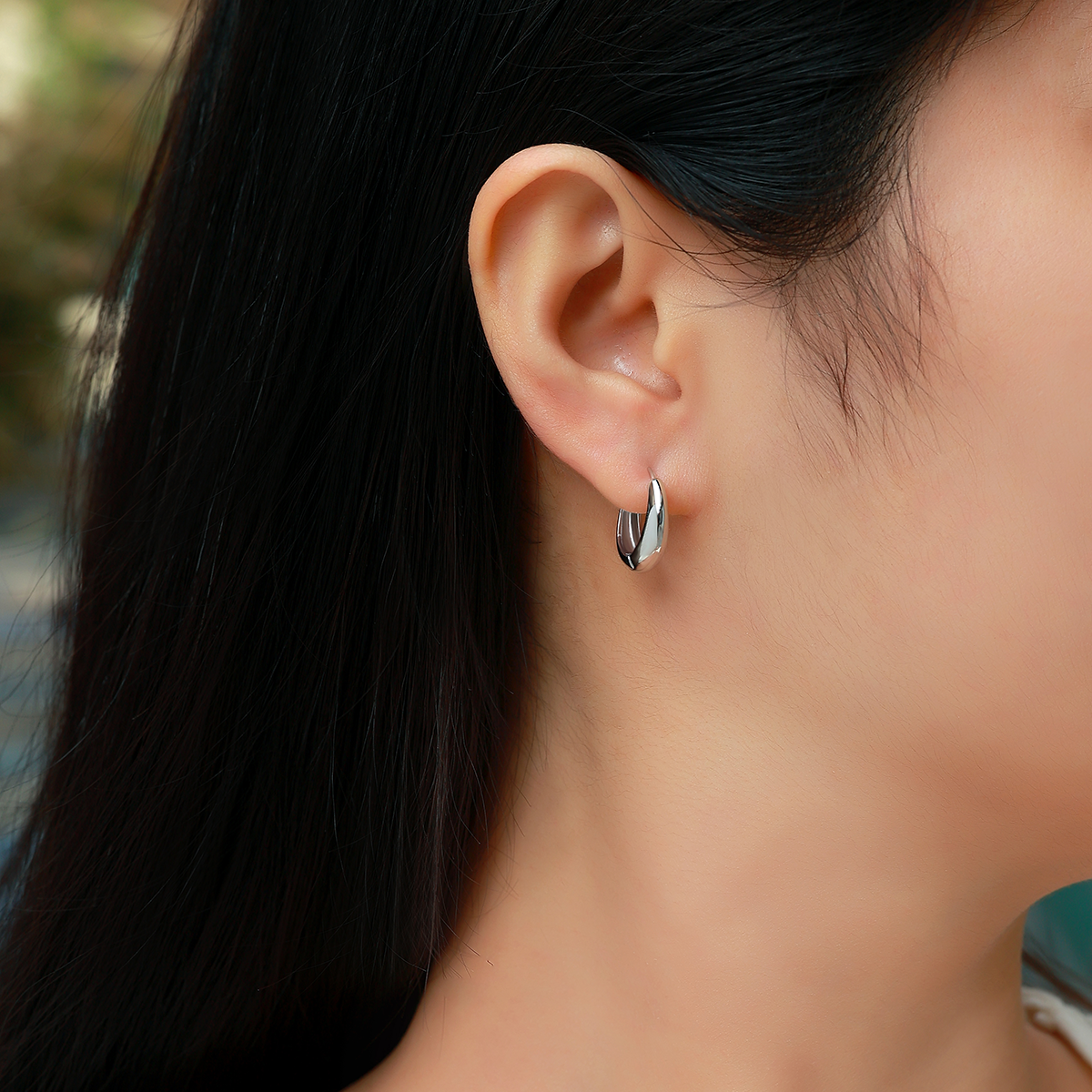 The Classic Teardrop Hoops
