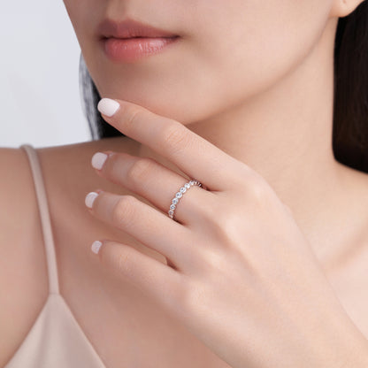 The Bezel Eternity Moissanite Ring