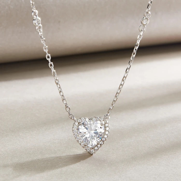 CZ Heart Necklace