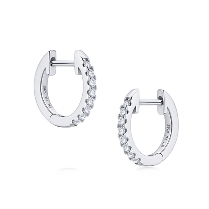 ✨ Moissanite Pavé Huggies