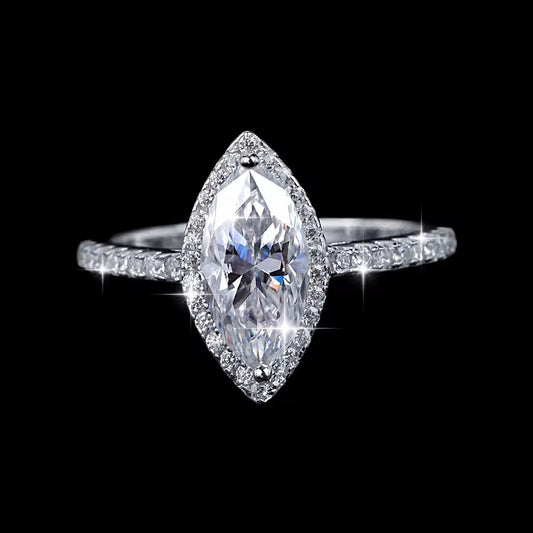 ✨Moissanite Horse Eye Marquise Cut Ring