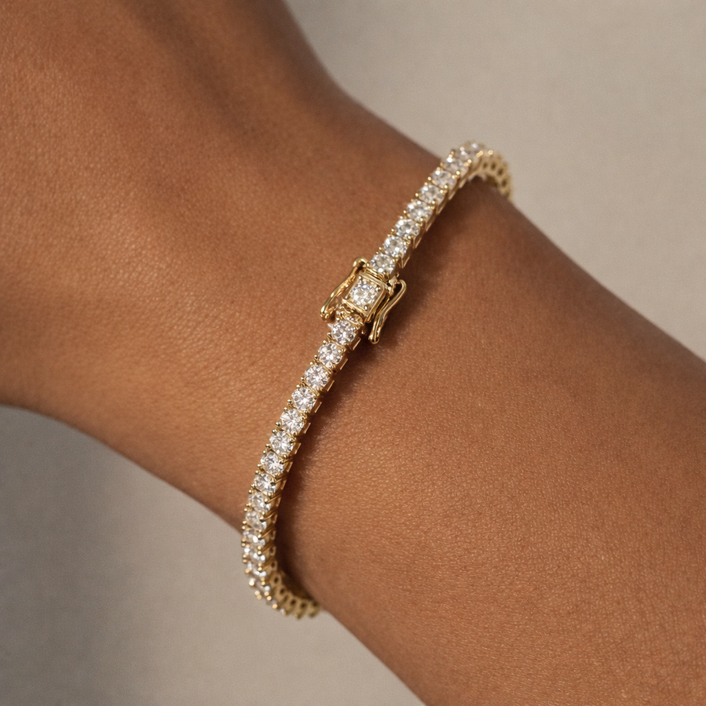 The Essential 3mm Moissanite Tennis Chain