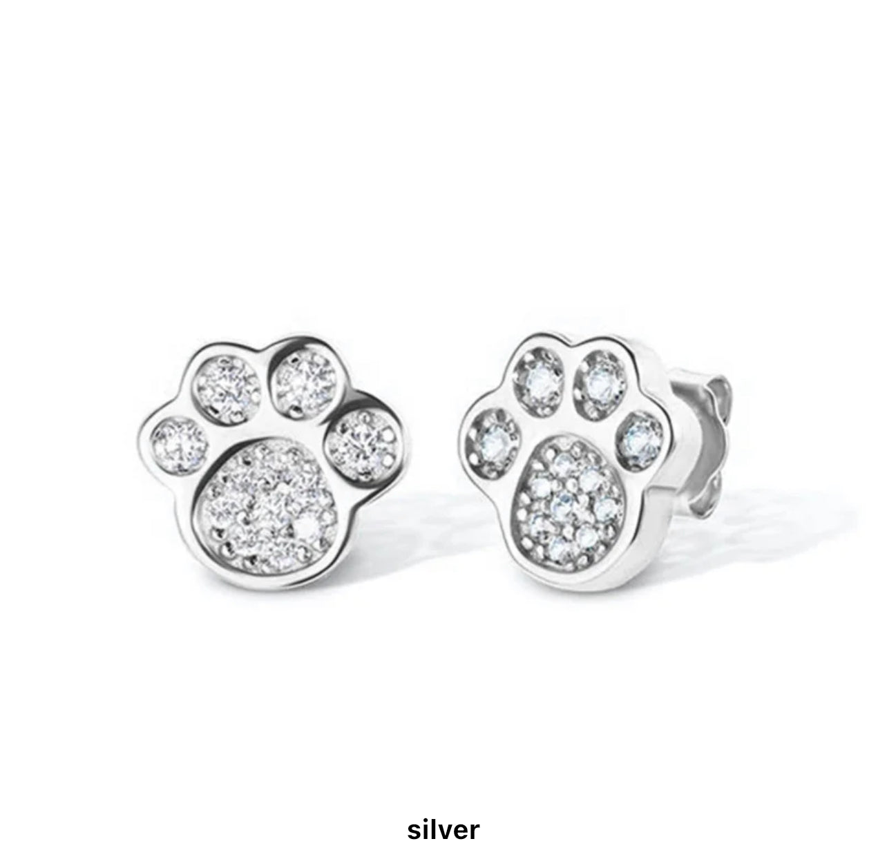 The Paw Print Stud Earrings