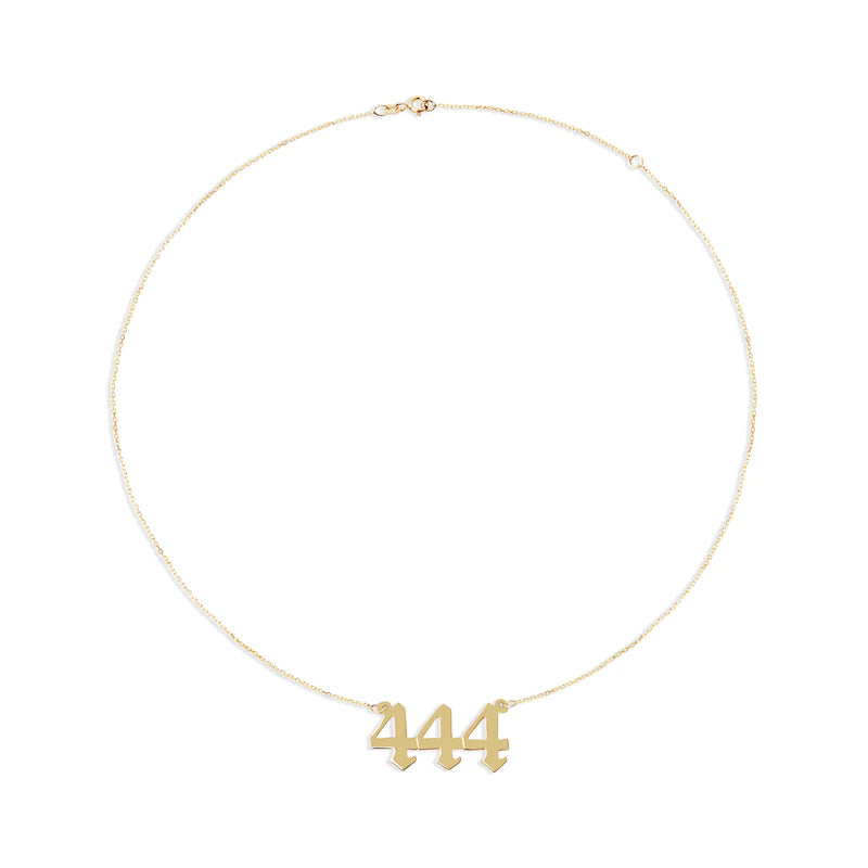 The Angel Number Nameplate Necklace