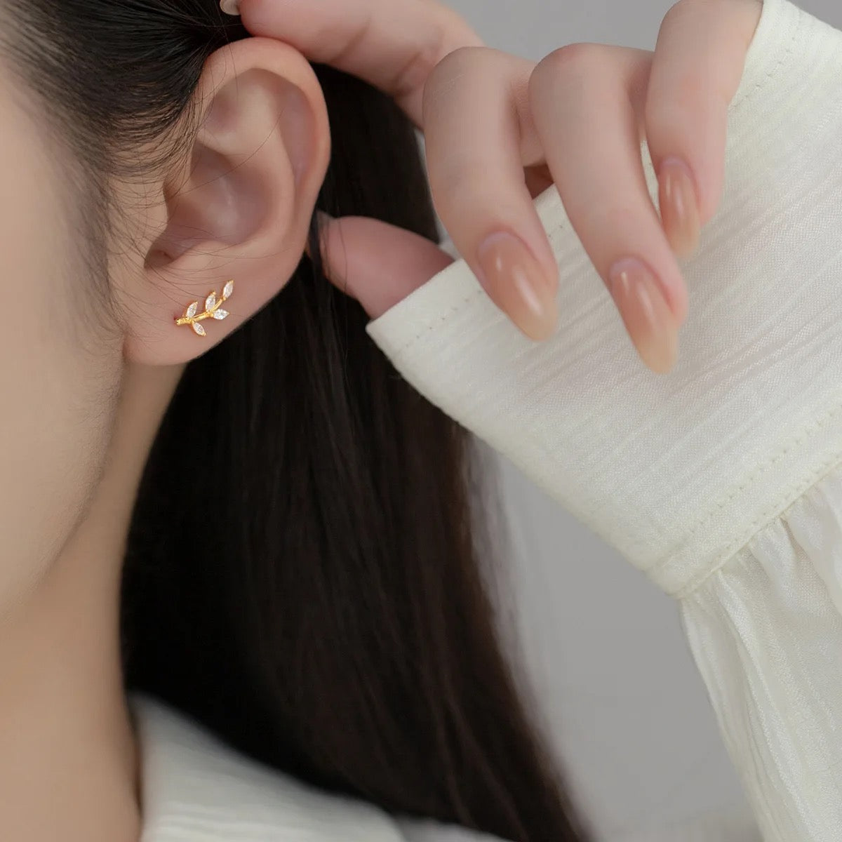 Leaf Stud Earrings