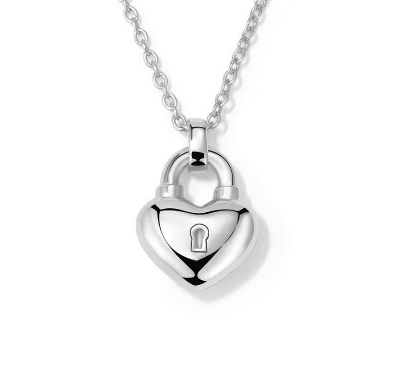 The Heart Lock Pendant Necklace