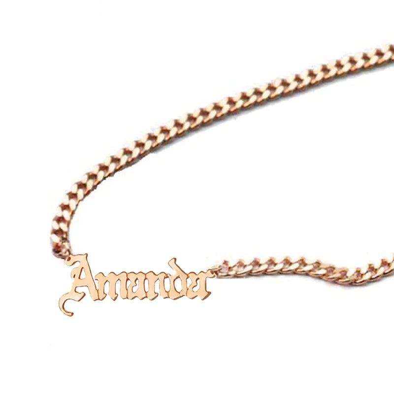 The Gothic Mini Choker Nameplate