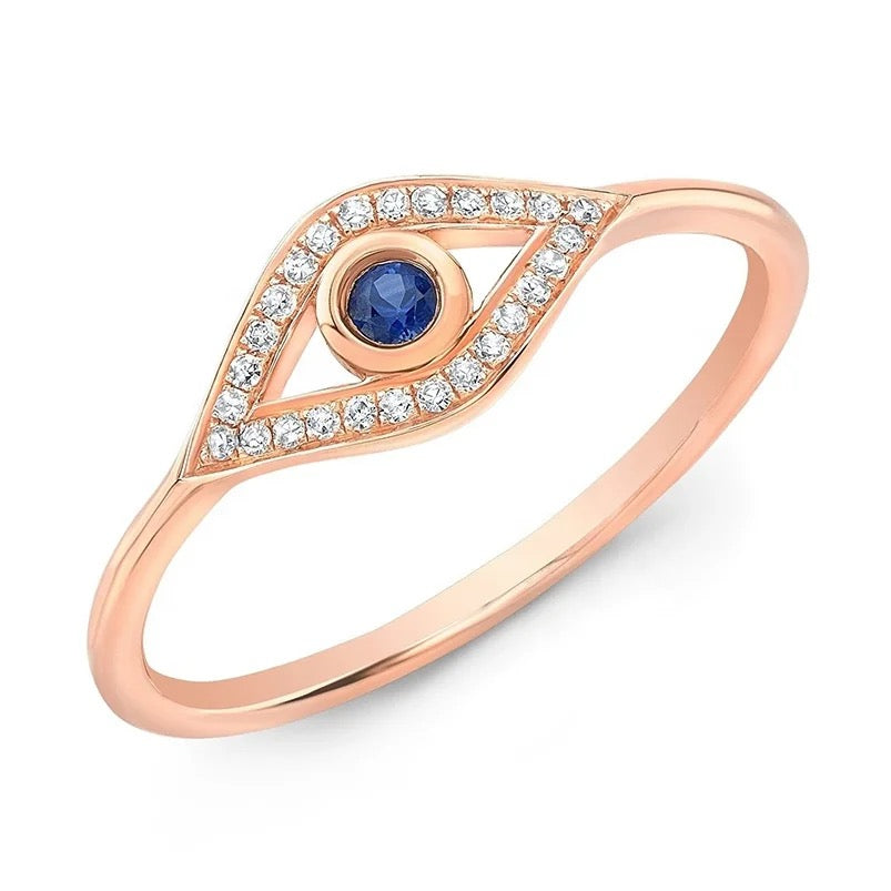 The Single Evil Eye Ring