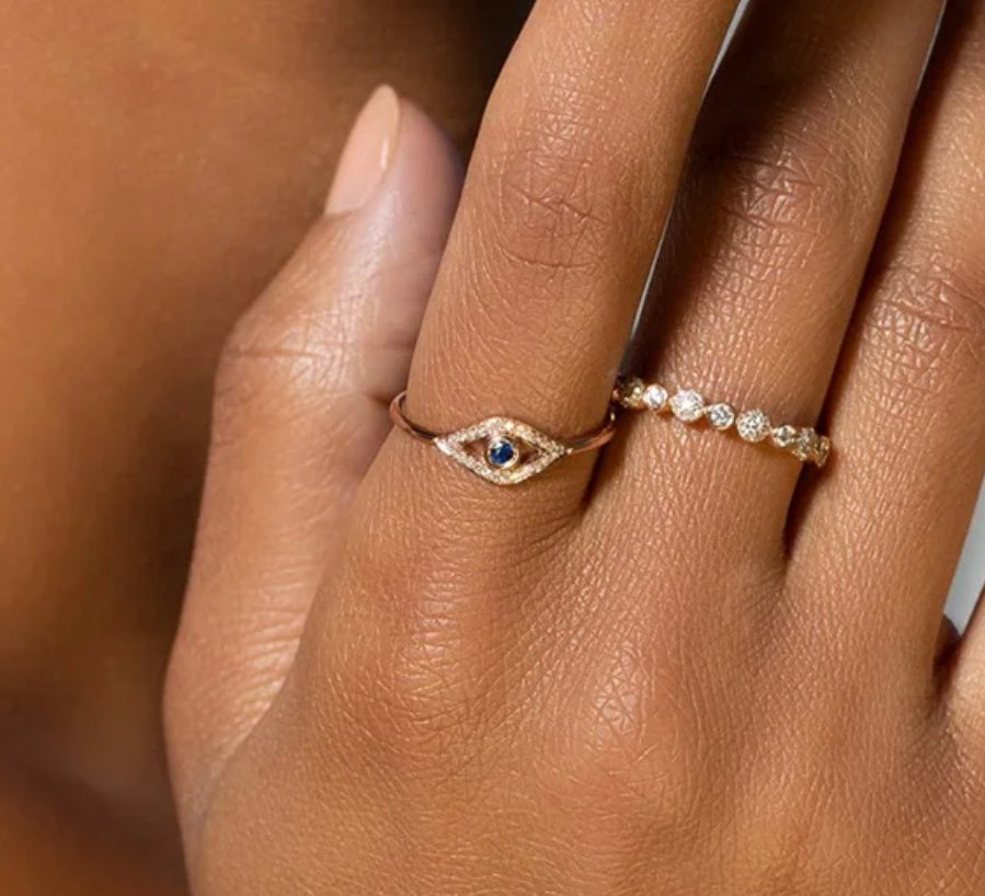 The Single Evil Eye Ring