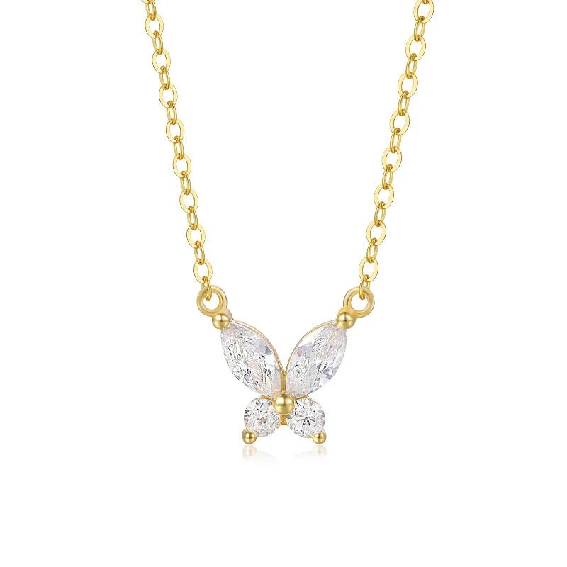 Butterfly Zircon Necklace