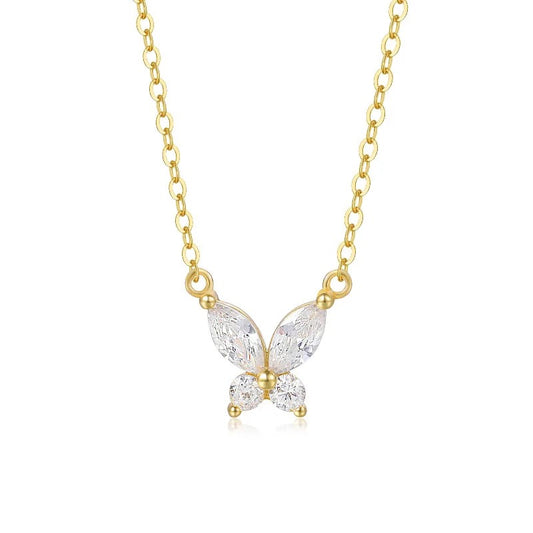 Butterfly Zircon Necklace