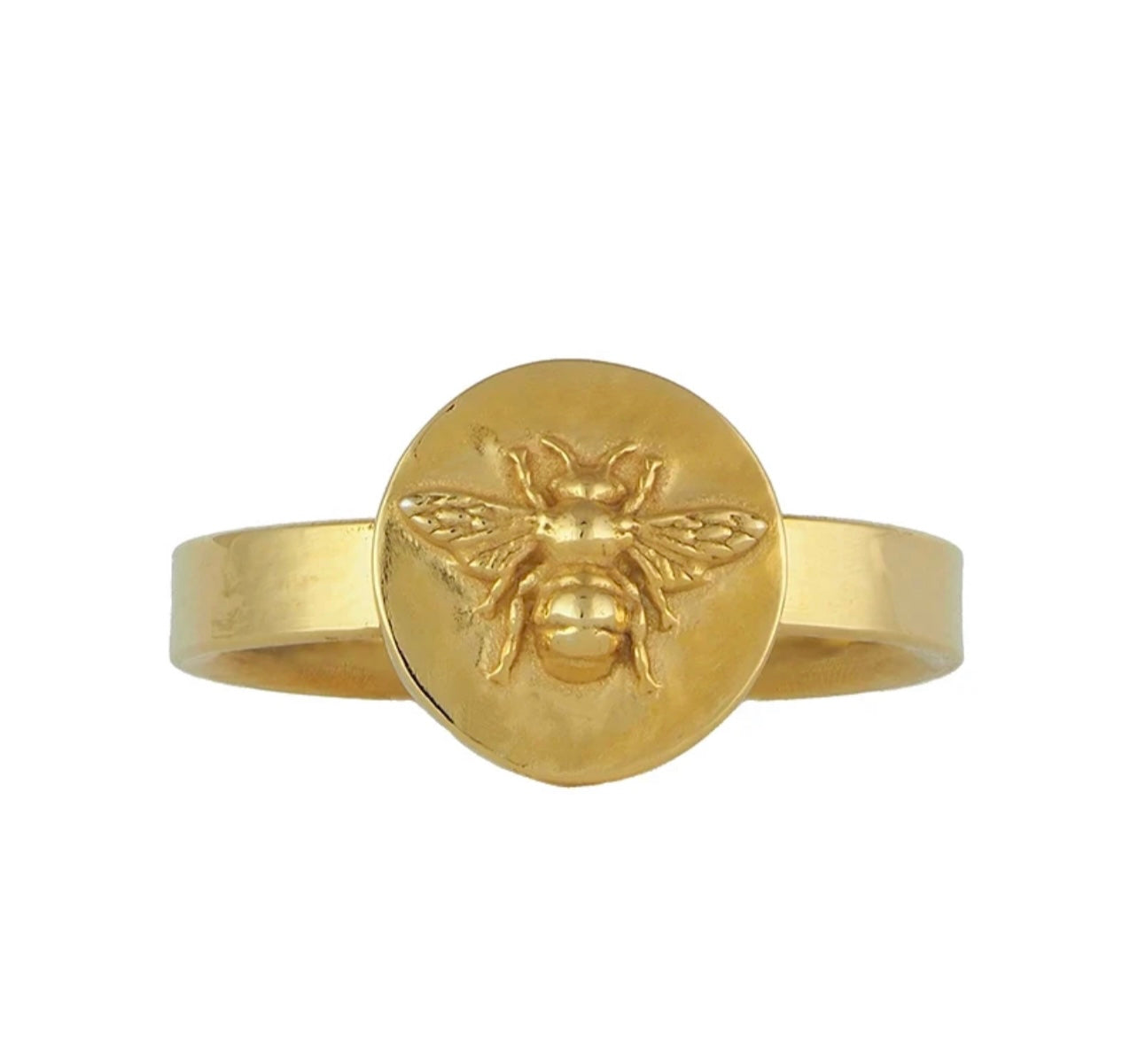 Thee Bee Coin Signet Ring