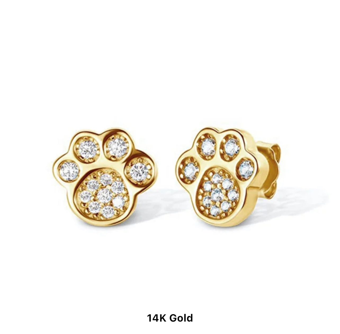 The Paw Print Stud Earrings