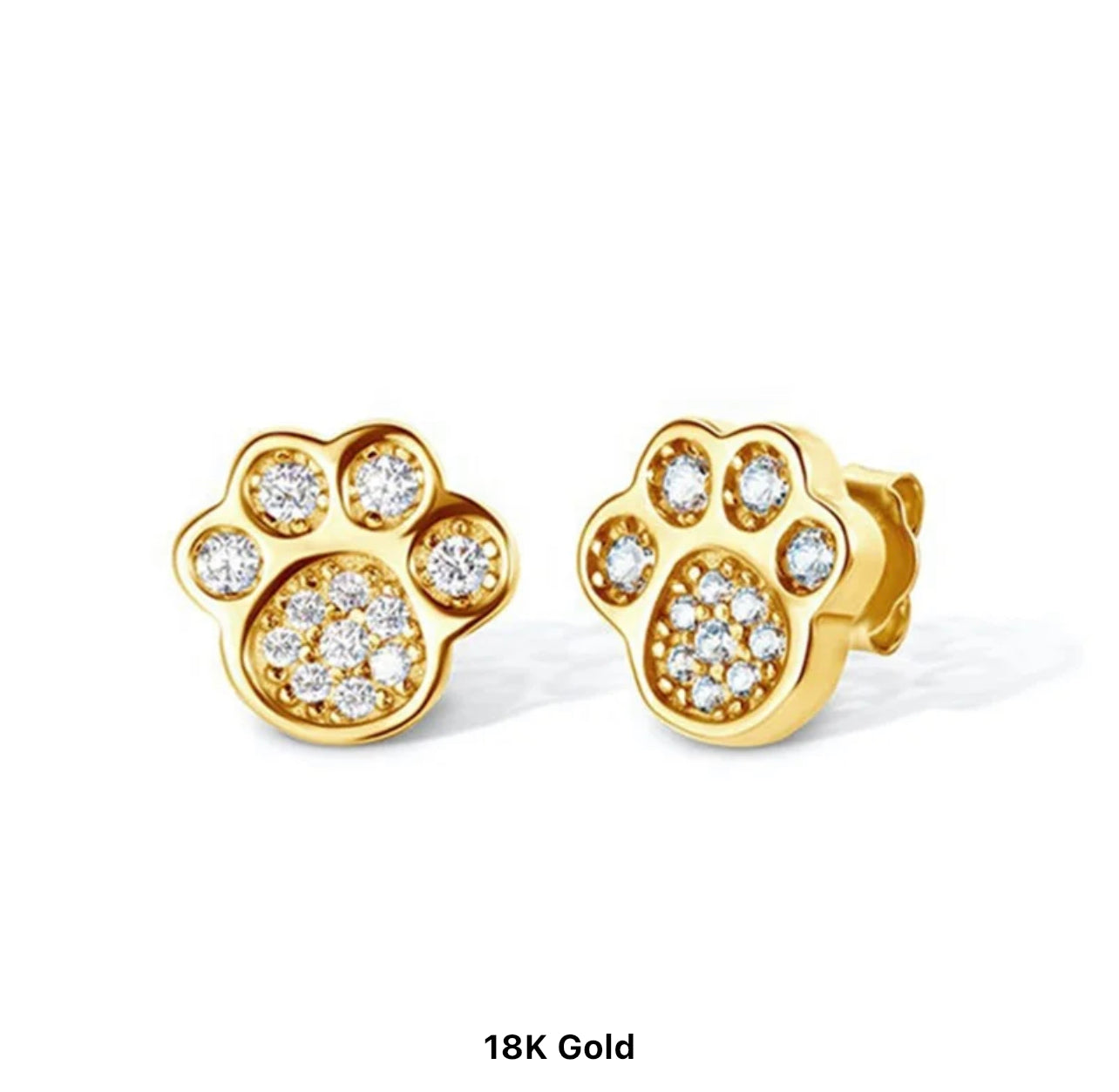 The Paw Print Stud Earrings