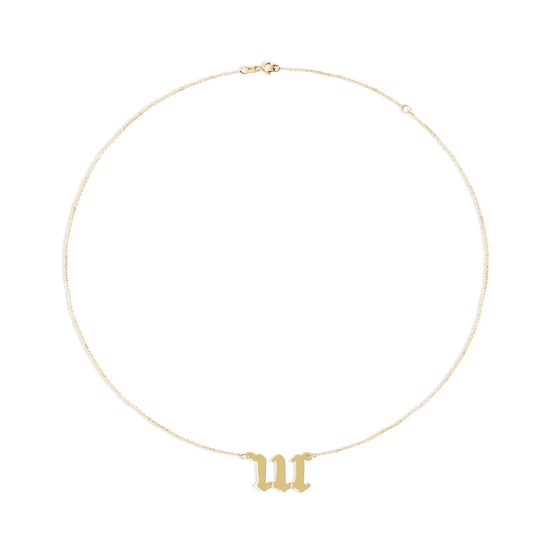 The Angel Number Nameplate Necklace