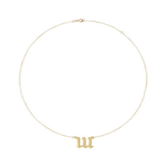 The Angel Number Nameplate Necklace