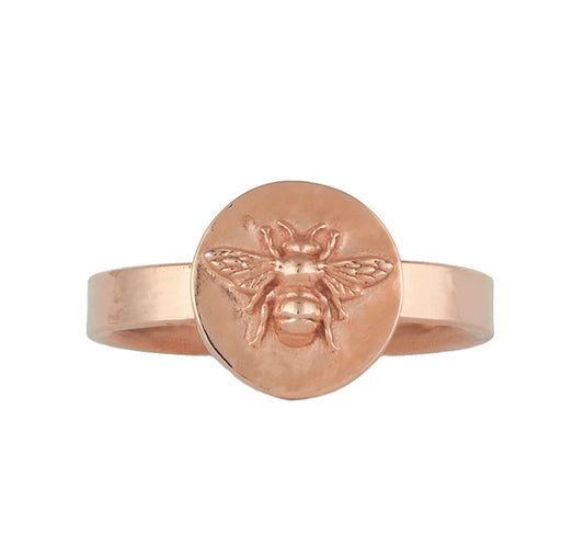 Thee Bee Coin Signet Ring