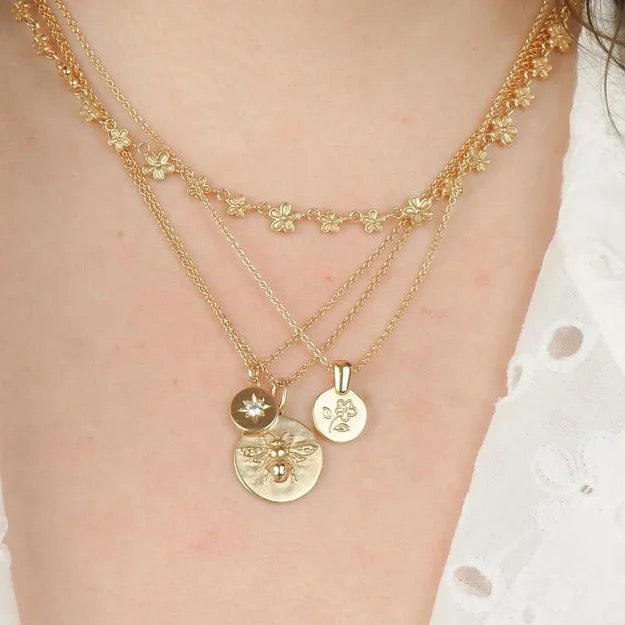 The Bee Coin Necklace