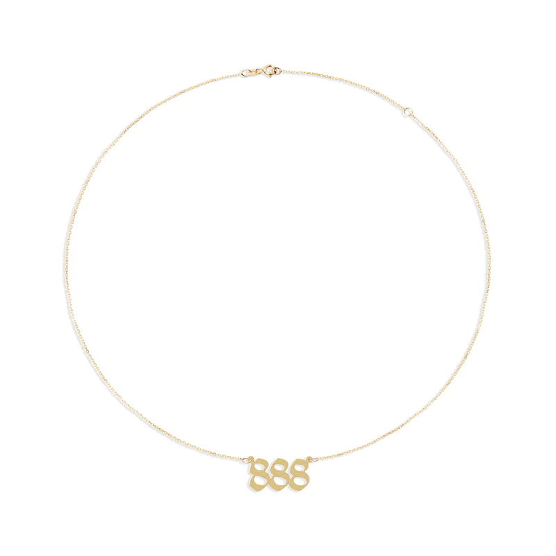 The Angel Number Nameplate Necklace